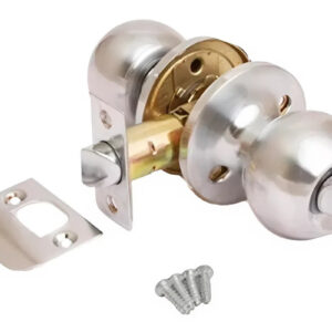 Дверна ручка кноб KEDR NEW D672BK SS, сатин (Китай)