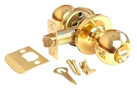 Дверна ручка кноб KEDR NEW D672ET SB, золото (Китай)