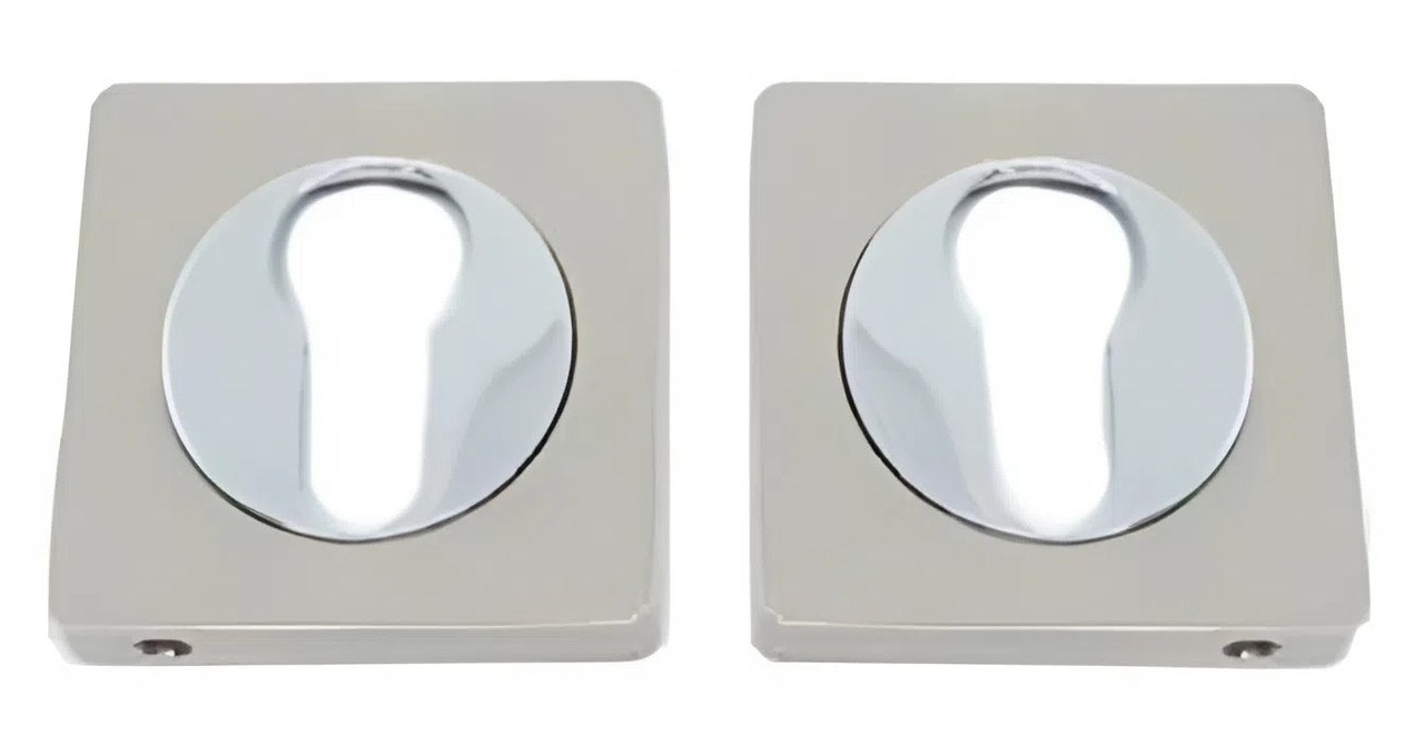 Накладки на циліндр KEDR HRoz-0601 ЕТ-AL SN/CP, сатин хром (Китай)