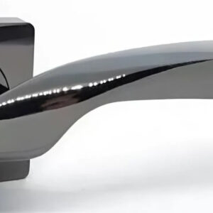 Дверна ручка KEDR HRoz-06.045-AL-black nickel, чорний нікель (Китай)