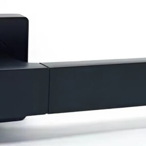 Дверна ручка KEDR HRoz-06.081-AL-black mat, чорний (Китай)