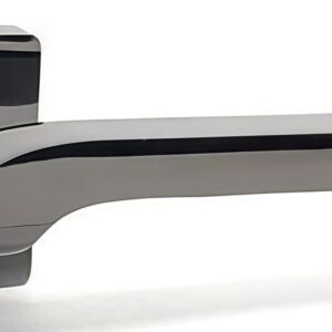 Дверна ручка KEDR HRoz-06.120-AL-black nickel, чорний нікель (Китай)