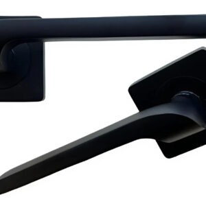 Дверна ручка KEDR HRoz-06.120-AL-black mat, чорний (Китай)