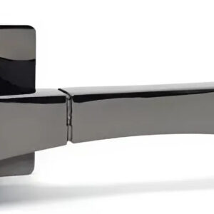 Дверна ручка KEDR HRoz-06.130-AL-black nickel, чорний нікель (Китай)