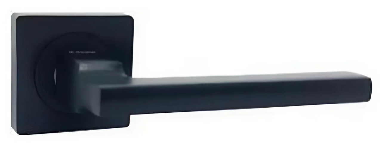 Дверна ручка KEDR HRoz-06.180-AL-black mat, чорний (Китай)
