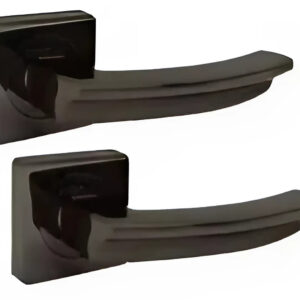 Дверна ручка KEDR HRoz-06.593-AL-black nickel, чорний нікель (Китай)