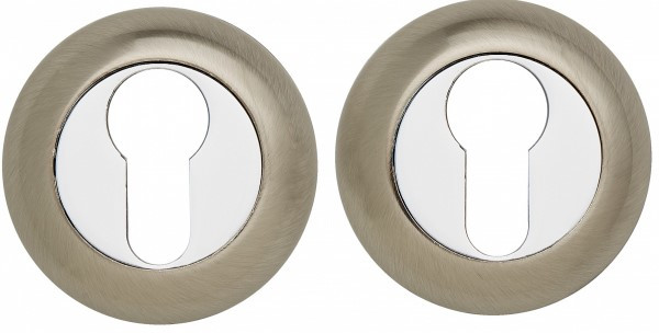 Накладки під циліндр KEDR HRoz-0701 ЕТ-AL-SN/CP, сатин (Китай)