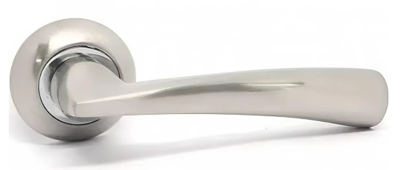 Дверна ручка KEDR HRoz-07.080-AL S/CR, сатин хром (Китай)
