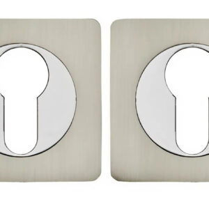 Накладки на циліндр KEDR ET 08-01-SN/CP, сатин хром (Китай)