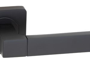 Дверна ручка KEDR R08.081-AL-Black mat, чорний матовий (Китай)