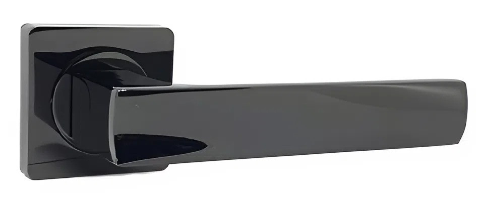 Дверна ручка KEDR R08.144-AL-Black nickel, чорний нІкель (Китай)