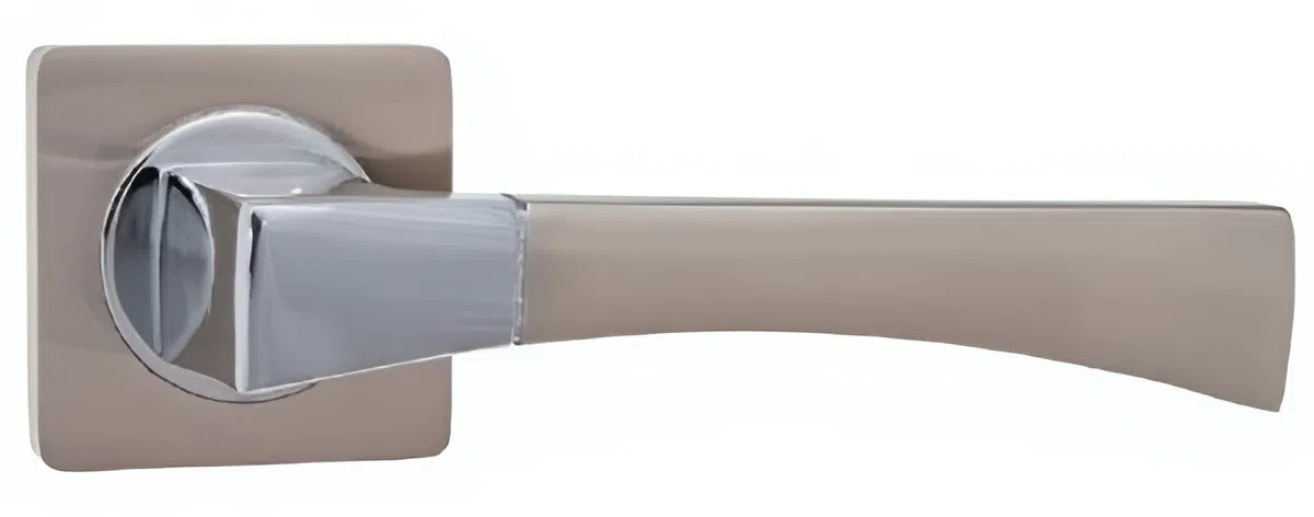 Дверна ручка KEDR R08.130-AL-SN/CP сатин хром (Китай)