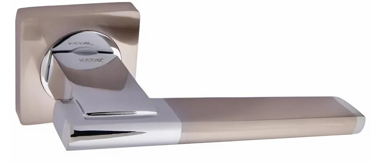 Дверна ручка KEDR R08.142-AL-SN/CP сатин хром (Китай)