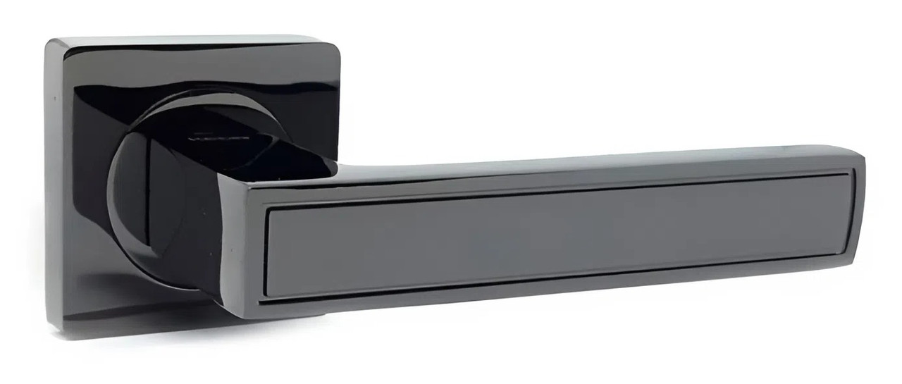 Дверна ручка KEDR R08.348-AL-Black nickel, чорний нікель (Китай)