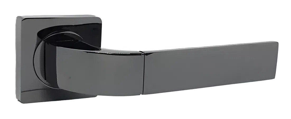 Дверна ручка KEDR R08.170-AL-Black nickel, чорний нікель (Китай)