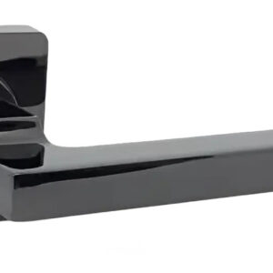 Дверна ручка KEDR R08.180-AL-Black nickel, чорний нікель (Китай)