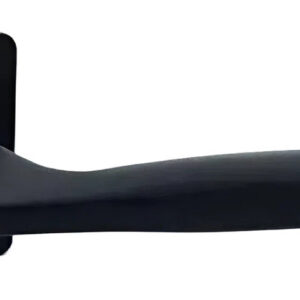 Дверна ручка KEDR R08.767-AL-Black mat, чорний матовий (Китай)