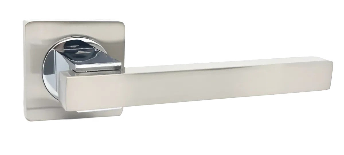 Дверна ручка KEDR R08.103-AL-SN/CP сатин хром (Китай)