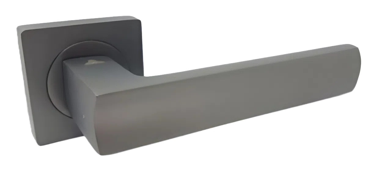 Дверна ручка KEDR R08.144-AL-Graffit, графіт (Китай)