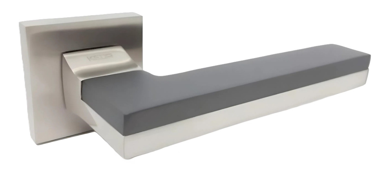 Дверна ручка KEDR R62.722-AL-Graffit/SN, графіт-сатин (Китай)