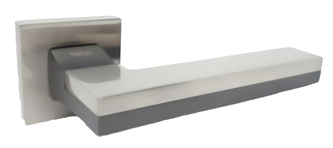 Дверна ручка KEDR R62.722-AL-SN/Graffit, сатин-графіт (Китай)