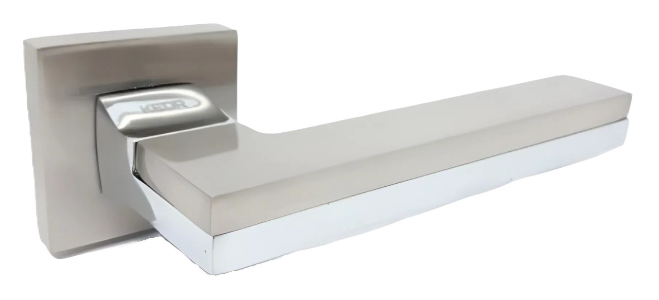 Дверна ручка KEDR R62.722-AL-SN/CP сатин/хром (Китай)