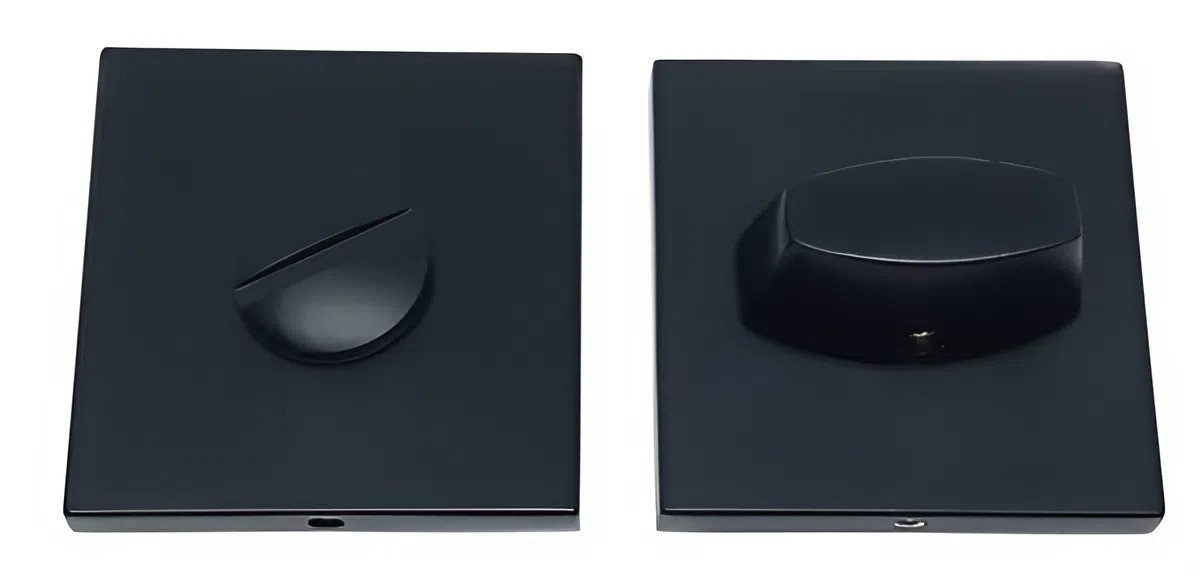 Дверний фіксатор WC KEDR ULTRA BK 2108 MBP, чорний матовий (Китай)