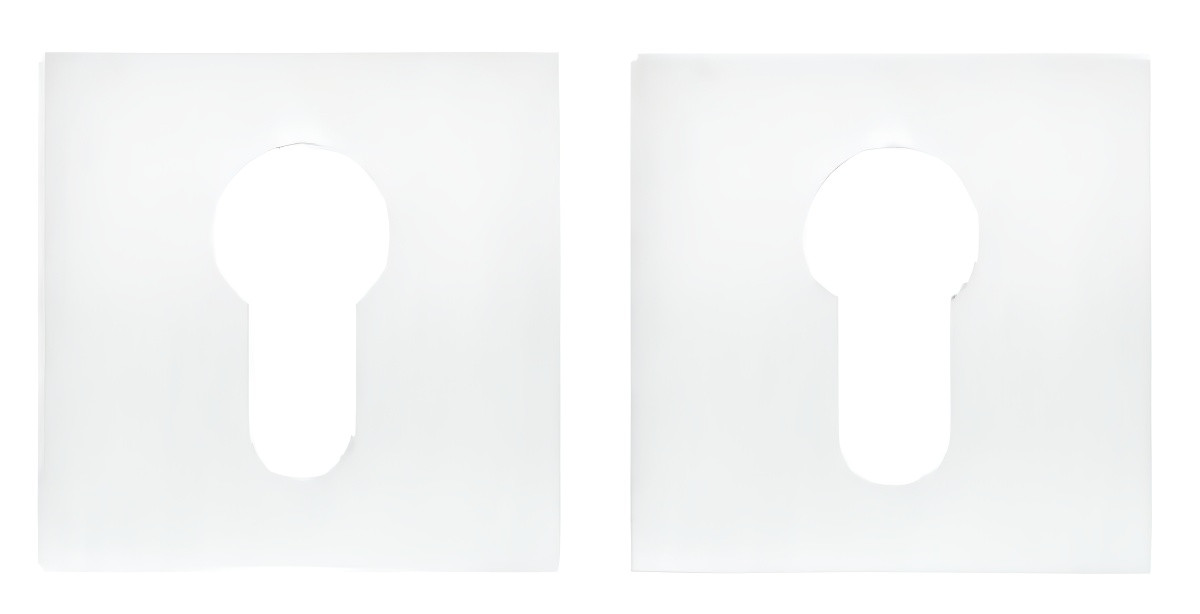 Накладки на циліндр KEDR ET 2101 MWH, білий матовий (Китай)