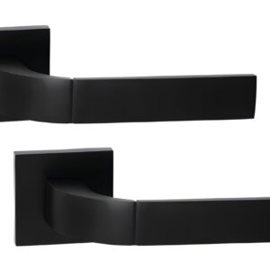 Дверна ручка KEDR ULTRA R21.170 MBP, чорний матовий (Китай)