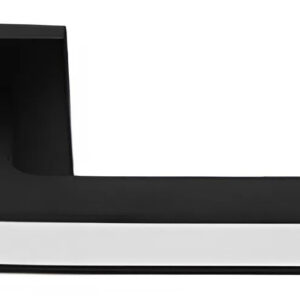 Дверна ручка KEDR ULTRA R21.830 MBP/WH, чорний матовий (Китай)