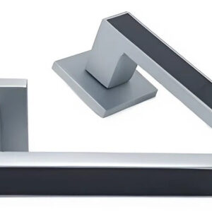 Дверна ручка KEDR ULTRA R21.810 MCP/BL, хром матовий (Китай)