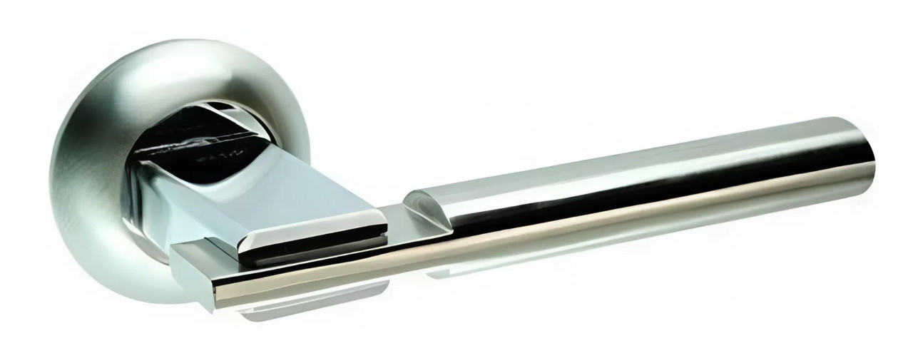 Ручка на двері KEDR R10.038-AL-SN/CP, сатин-хром (Китай)