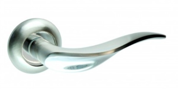 Ручка на розетці KEDR R10.039-AL-SN/CP, сатин-хром (Китай)