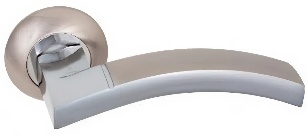 Дверн ручка KEDR R10.065-AL-SN/CP, сатин-хром (Китай)