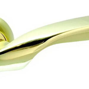 Ручка на двері KEDR R10.045-AL-SB/PB, золото-золото поліроване (Китай)