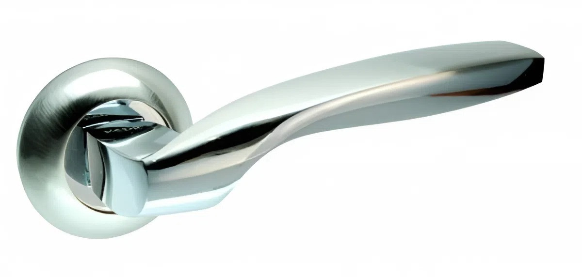 Ручка на двері KEDR R10.045-AL-SN/CP, сатин-хром (Китай)