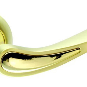 Ручка на двері KEDR R10.064-AL-SB/PB, золото-золото поліроване (Китай)