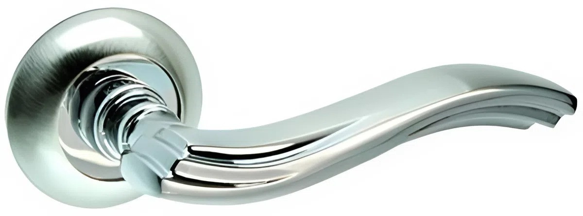 Ручка на двері KEDR R10.063-AL-SN/CP, сатин-хром (Китай)