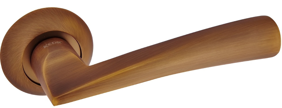 Ручка на круглій розетці KEDR R10.080-AL-MACC, кава (Китай)