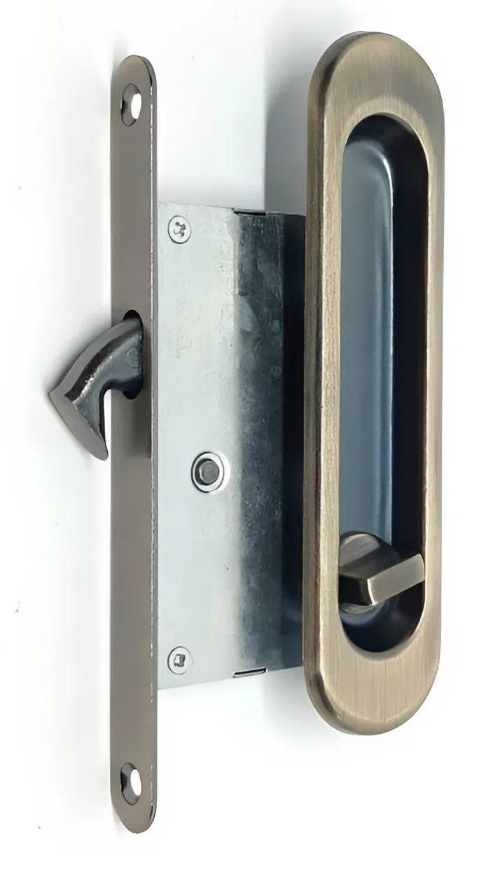 Комплект замка для розсувних дверей KEDR AB, бронза (Китай)