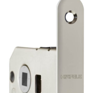 Врізний магнітний замок Hafele FORTY NG PC 18 х 196 мм, 8мм, нікель полірований (Німеччина)