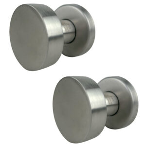 Дверна ручка кноб двостороння TESA Knob Traffic fix-fix, матова нержавіюча сталь (Ізраїль)