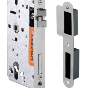 Основний врізний замок JNF890 IN.20.895.R під PZ 60/72, сатин нікель (Португалія)