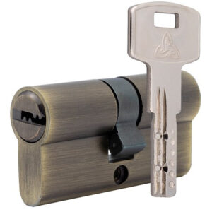 Циліндр замка KEDR ZINK ZAB ключ/ключ 5 кл., бронза (Китай) 70 мм 35x35