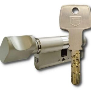 Циліндр для дверей KEDR GWK GSM7000 ZCN ключ/тумблер, нікель (Китай)