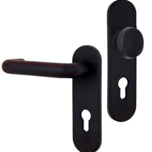 Ручки протипожежні на планці CLASS 1919B натискна-фіксована, чорна (Китай)