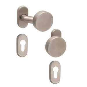 Ручки для дверей ABARO Lido FF нержавіюча сталь (Україна)