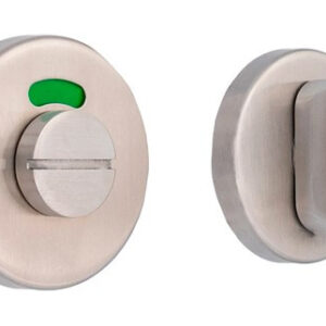 Фіксатор WC дверний ABARO T006 з індикатором, нержавіюча сталь (Україна)