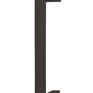 Ручка-скоба ABARO Sydney 45° W:40*20mm SS 304 односторонні, чорний RAL 9005 (Україна)