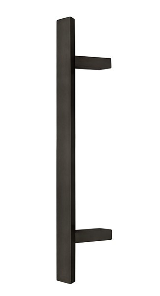 Ручка-скоба ABARO Sydney 45° W:40*20 mm SS 304 односторонні, чорний RAL 9005 (Україна) X=800/L=1000